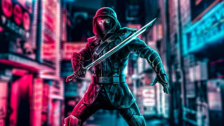Neon Samurai Wallpaper  Download to your mobile from PHONEKY