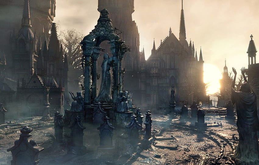 gothic, architecture, Bloodborne, The Old Hunters, Old Hunters, Bloodborne:The Old Hunters for , section игры HD wallpaper