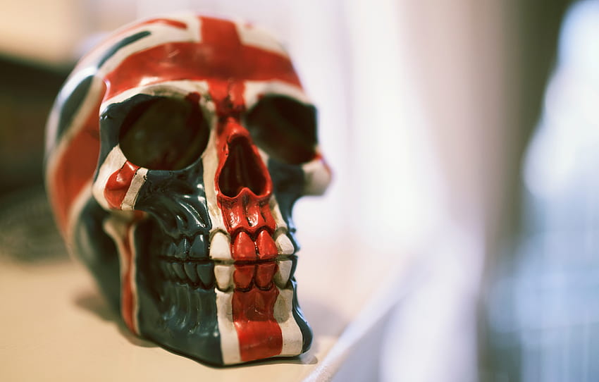 Great Britain, , , Flag, Skull, United Kingdom HD wallpaper