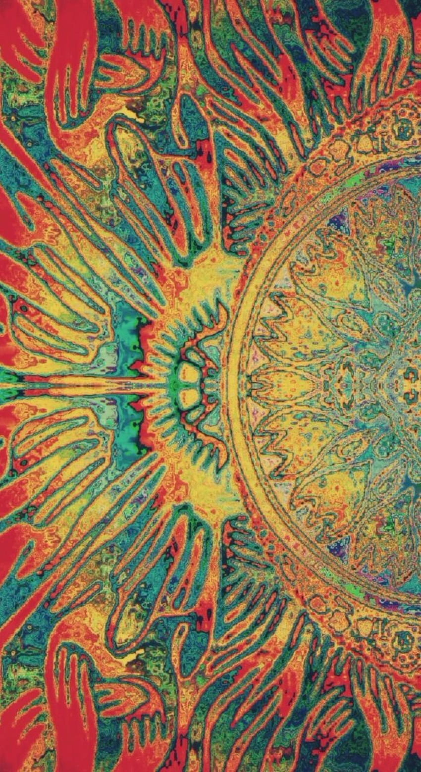 Kunst, Trippy-Mandala HD-Handy-Hintergrundbild