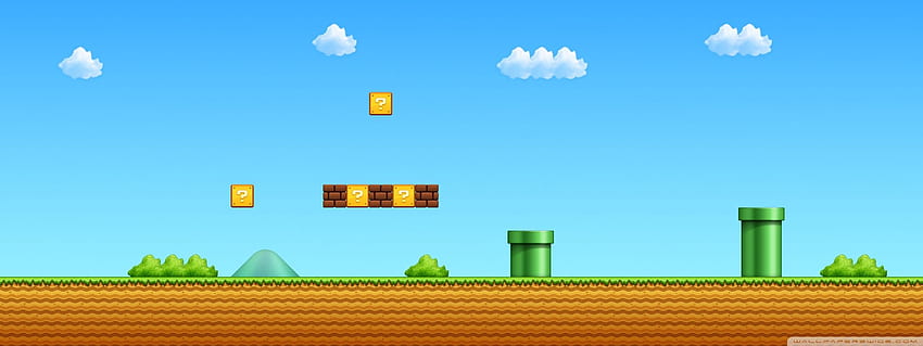 Super Mario Game ❤ dla • Wide & Ultra, Gaming Dual Screen Tapeta HD