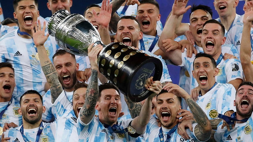 Краят на 28-годишната суша“: Twitter реагира, след като Аржентина на Меси победи Бразилия и спечели финала на Копа Америка. Футболни новини Hindustan Times, Аржентина Копа Америка HD тапет