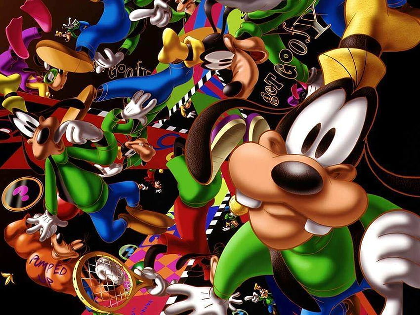 Cartoons Disney Goofy und seine Freunde lieben Sms 107360, Friends Collage HD-Hintergrundbild