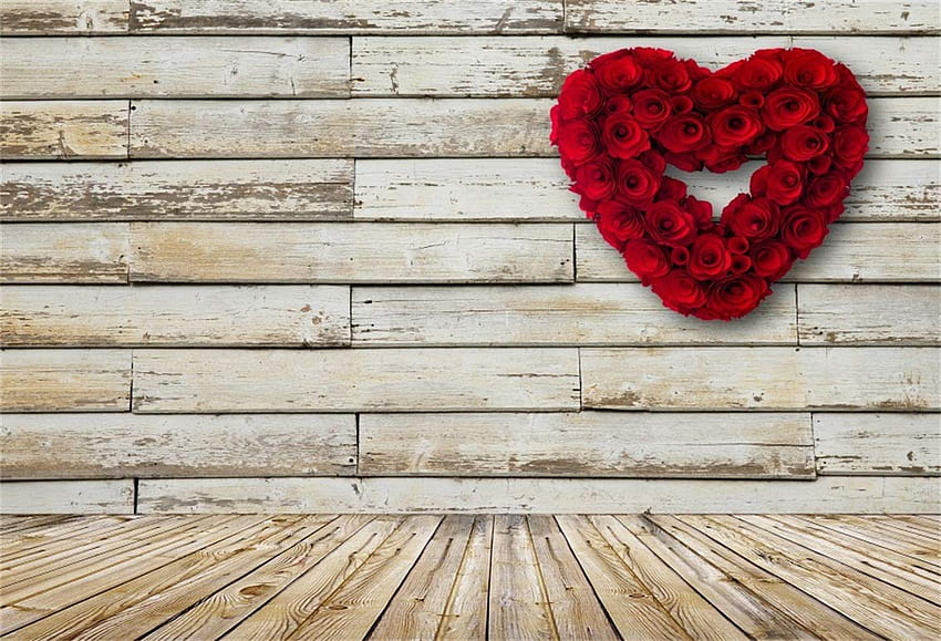 Premium Photo  Red heart on wood background with space for valentine day