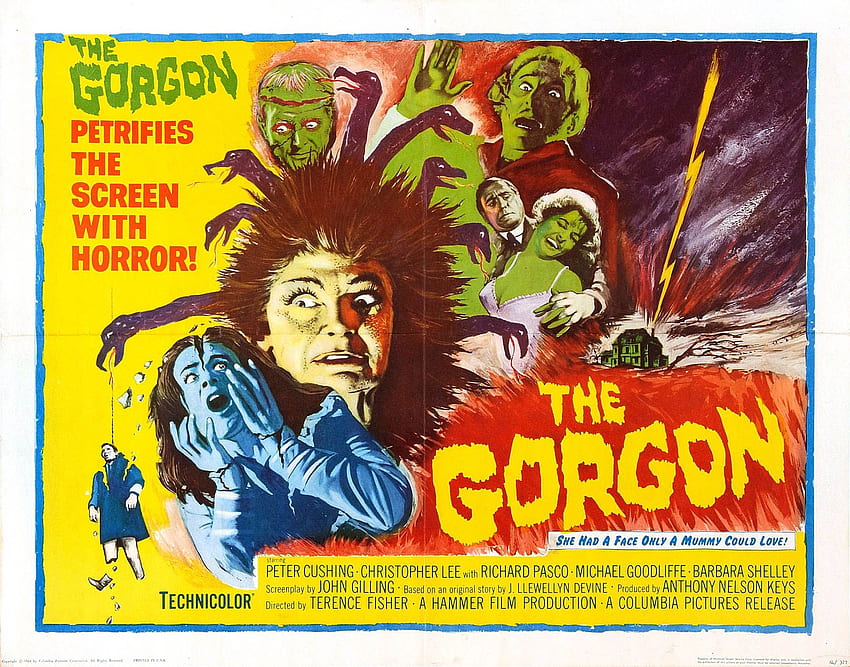The Gorgon - 1960s B โปสเตอร์ยนตร์ วอลล์เปเปอร์ HD