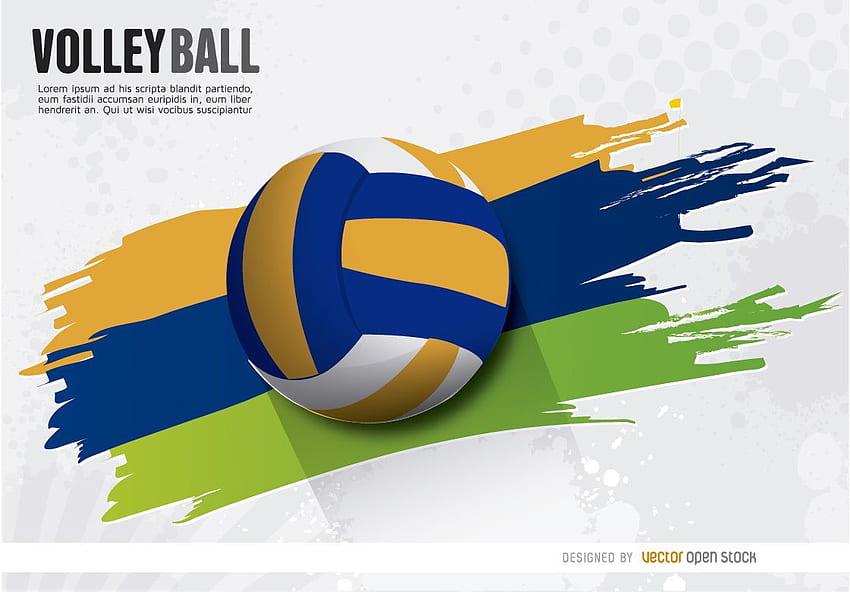 Volleyball Editable Vector HD wallpaper