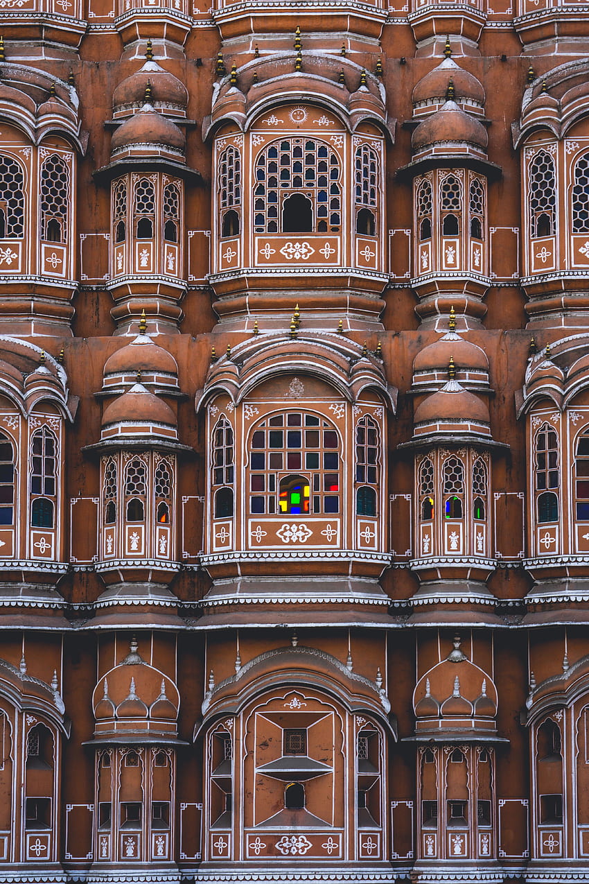 Arquitectura, Edificio, Miscelánea, Varios, Fachada, India, Jaipur, Hawa-Mahal, Hawa Mahal fondo de pantalla del teléfono