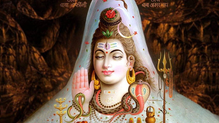Shiv Shankar Bhole Nath Lord Shiva Amarnath Shivling HD duvar kağıdı