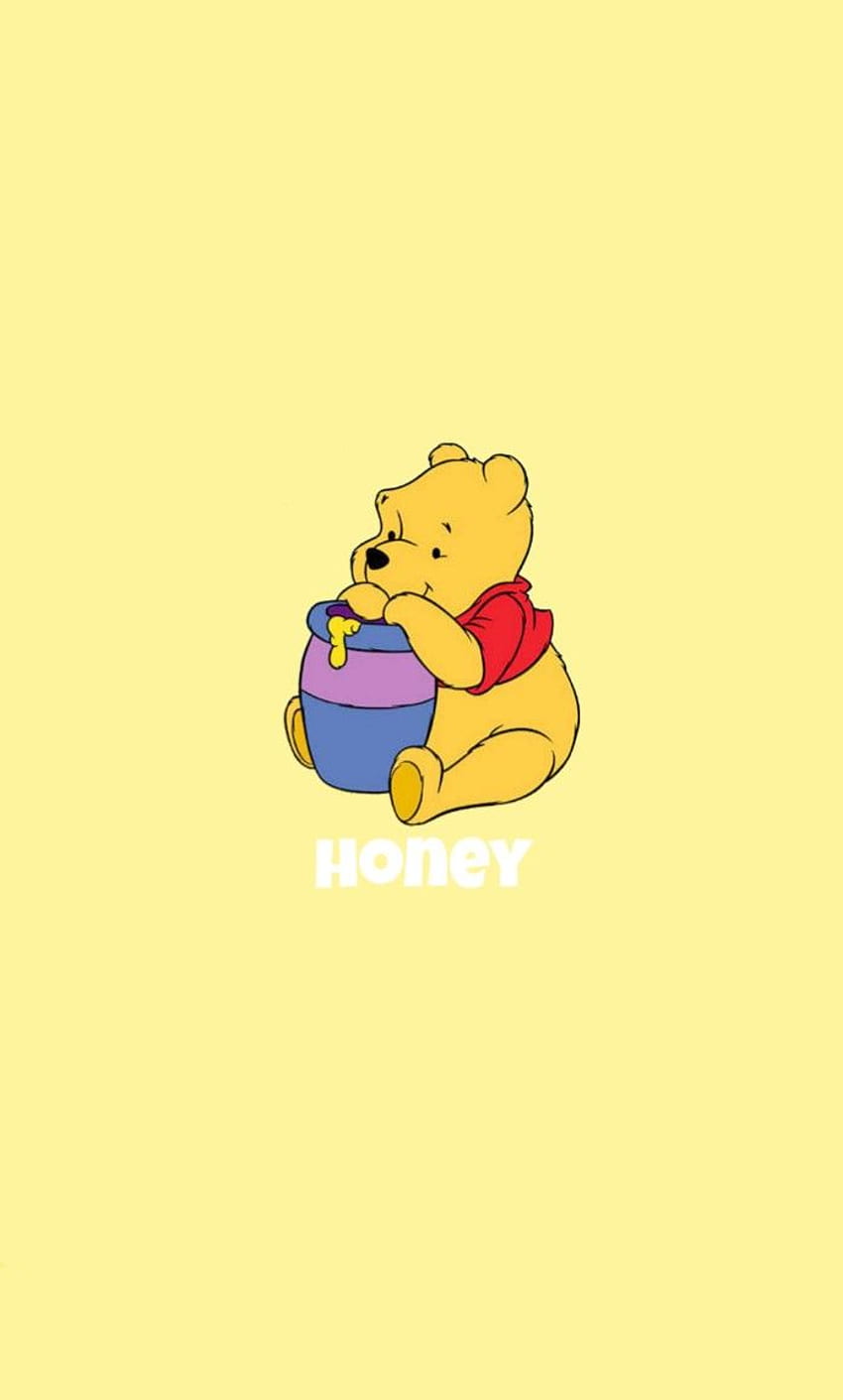 Winnie the pooh miele giallo. Carino Winnie the Pooh, cartone animato, iPhone carino Sfondo del telefono HD