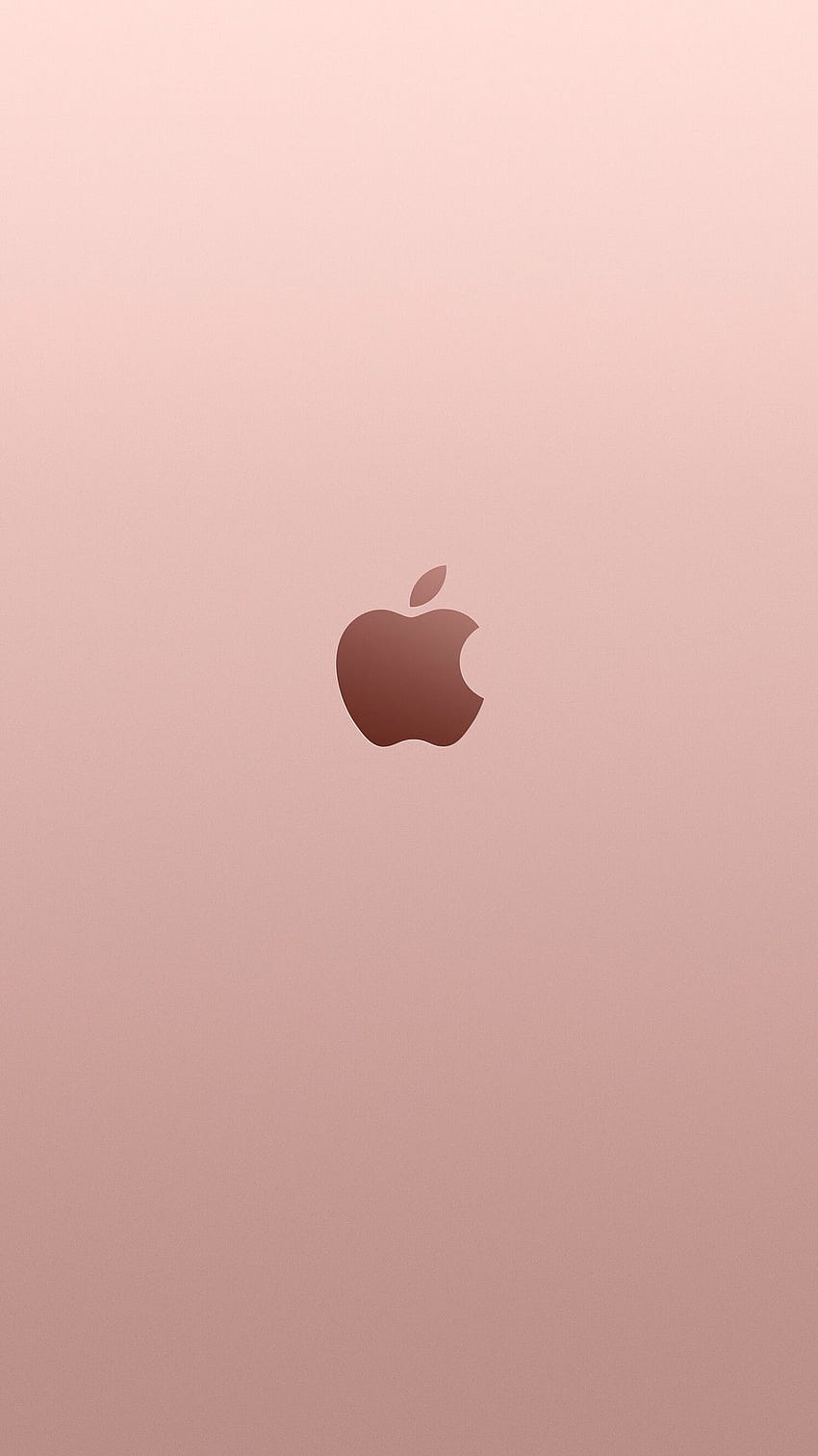 Rose Gold Apple Logo, Cute Apple Logo HD phone wallpaper
