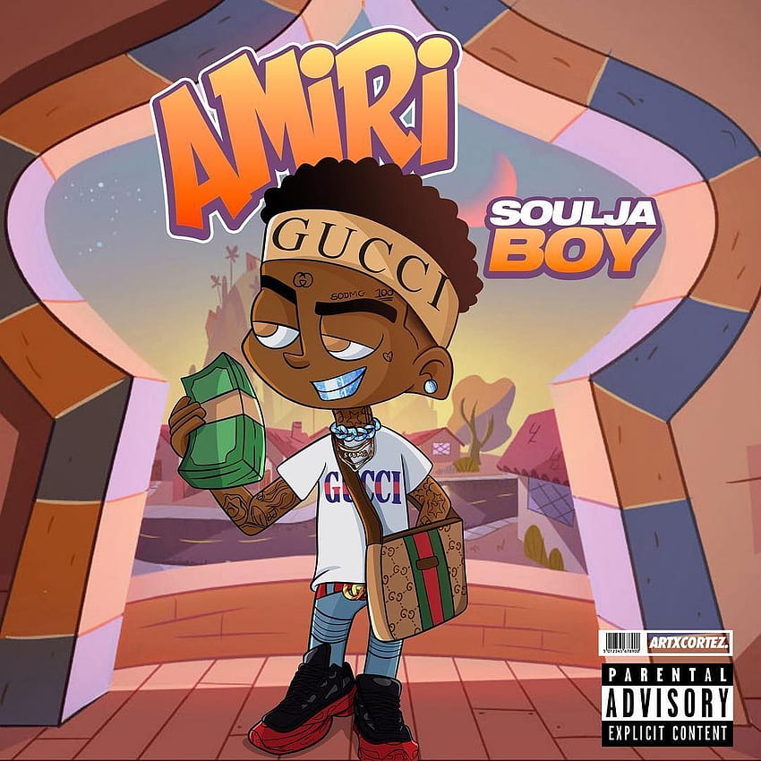 New Music: Soulja Boy – Amiri. Album artwork cover art, Rapper art 