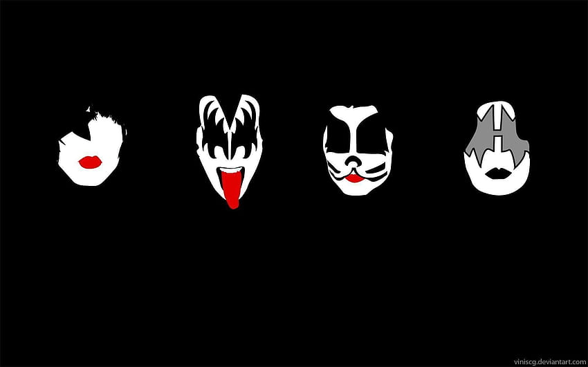 Рок група Kiss, лого на Kiss HD тапет