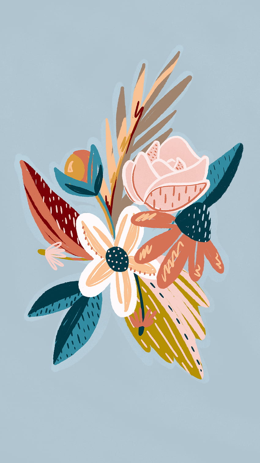 My May Flowers. Cute patterns , Phone , Boho, Procreate Art HD phone wallpaper