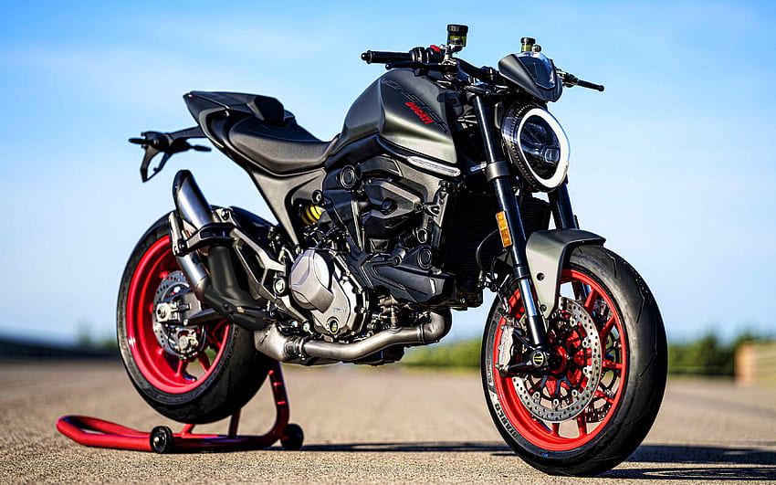 Ducati Monster Plus, süper motosikletler, 2021 bisikletler, İtalyan motosikletler, 2021 Ducati Monster Plus, Ducati HD duvar kağıdı