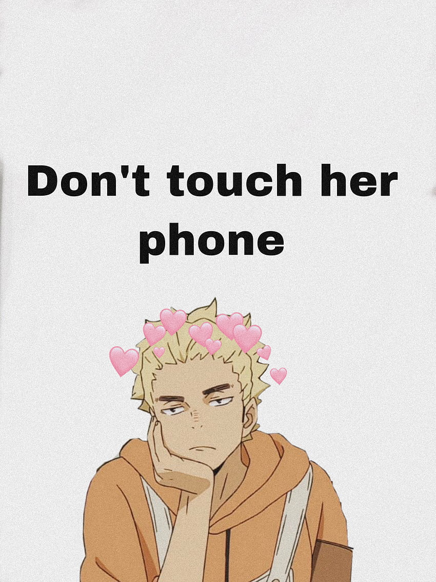 Haikyuu Dont Touch My Girlfriends Phone : Ukai Haikyuu So I Made A By Hi I M Aj - Cute haikyuu manga haikyuu dont touch my phone, Don't Touch Her Phone HD phone wallpaper