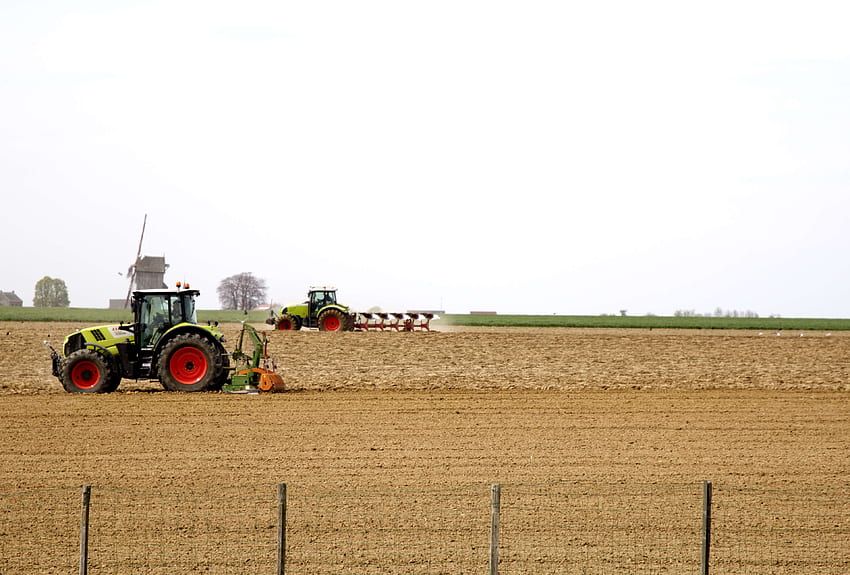 pertanian, mesin pertanian, pertanian, pertanian, petani, pertanian, lapangan, traktor, bekerja Wallpaper HD