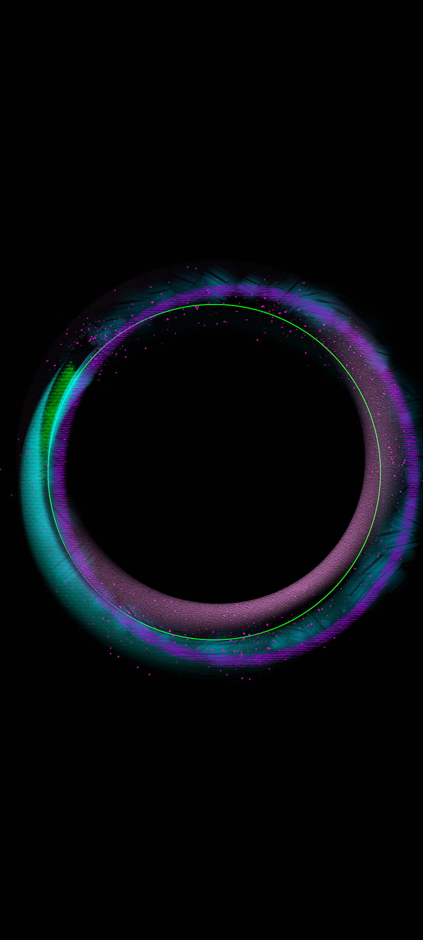 Silence, android, black, oled, ios, iphone, super, amoled, colour, samsung, round, background, circle, galaxy HD phone wallpaper