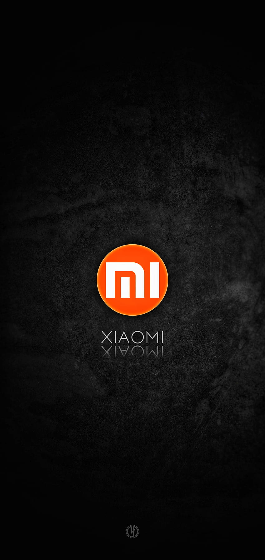 xiaomi лого, телефон, android, дизайн, черно, mi HD тапет за телефон