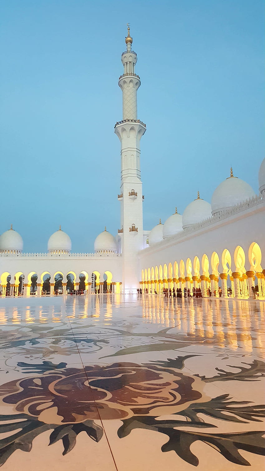 UAE Grand Mosque, beautiful, holidays, Grand Mosque, Abu Dabi HD phone wallpaper