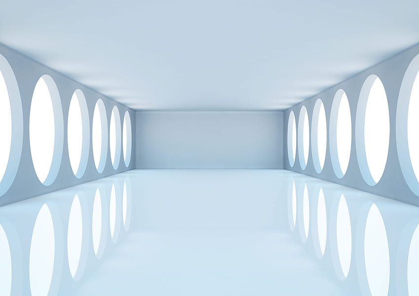 Rozdzielczość pikseli - pusty futurystyczny pokój - Tapeta HD