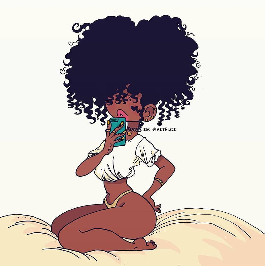Ästhetischer Hintergrund Powerpuff Girls Baddie, Black Girl Baddie HD-Handy-Hintergrundbild