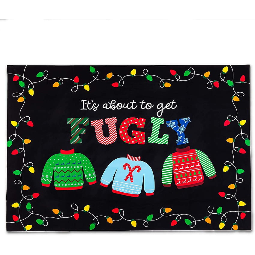 Ugly Sweater Booth Backdrop, ft. graphy Background for Christmas, Holiday Season Party Decorations Supplies, Ugly Christmas Sweater HD phone wallpaper