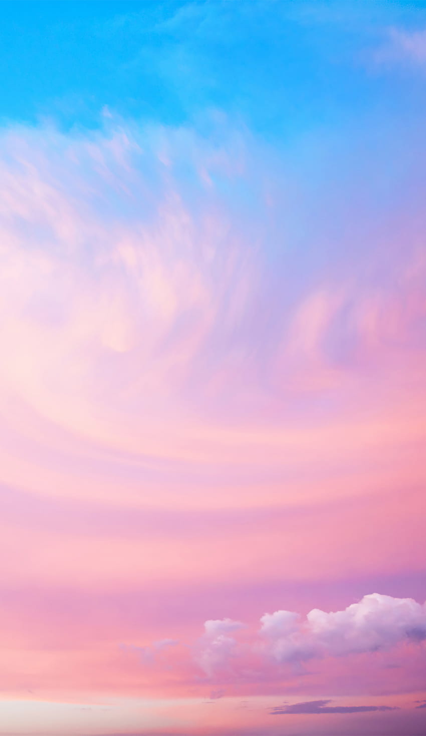 iPhone 6s Plusの恋人テイラー・スウィフト。 青い空、ピンクと青、空の美学、ピンクと紫の空 HD電話の壁紙