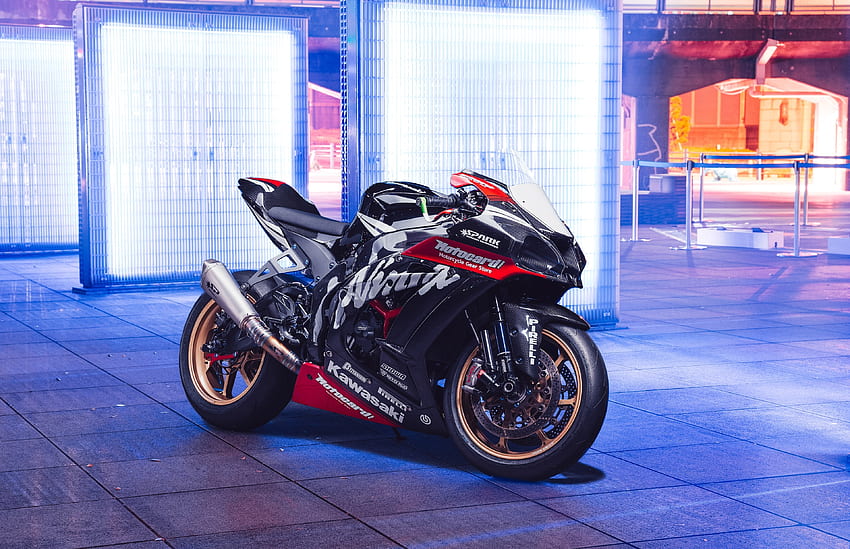 Kawasaki Ninja ZX-10R, moto sportive, 2019 Fond d'écran HD