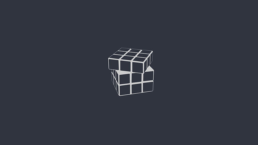 Resolución del minimalismo del cubo de Rubik, Cubo de Rubik fondo de pantalla