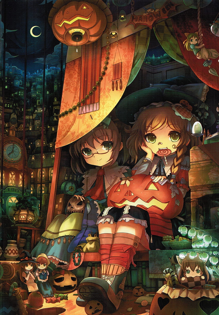 Alice and Marisa enjoying their Halloween swag; dolls seem, Swag Anime HD phone wallpaper