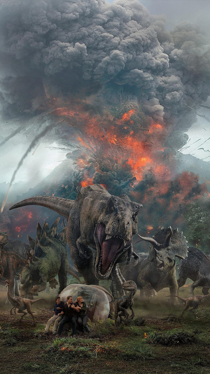 Jurassic World: Yıkılmış Krallık (2022) filmi HD telefon duvar kağıdı