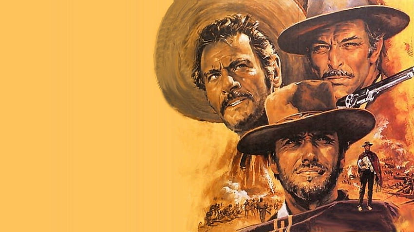 bueno malo feo - carteles de cine, western clásico fondo de pantalla