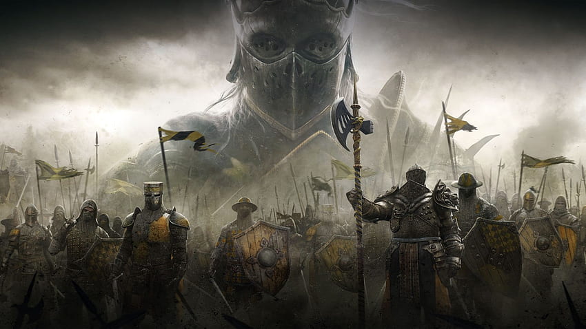 Knights getting ready for battle from For Honor HD wallpaper