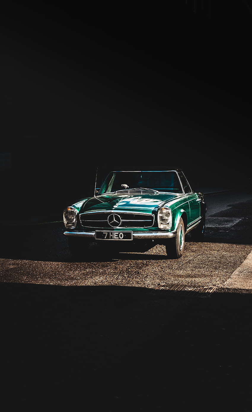 Retro, classic, Mercedes-Benz, car HD phone wallpaper