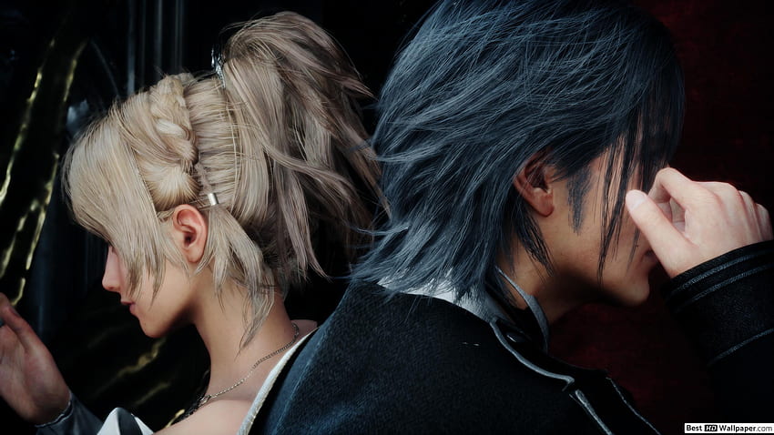 Final Fantasy XV - Noctis, Luna ve Lunafreya ile evlenir HD duvar kağıdı