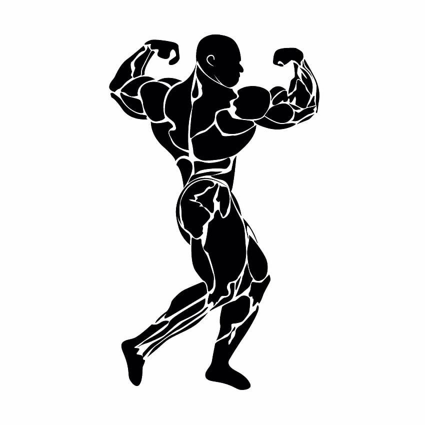 Logo of bodybuilding emblem of gym man musculature body builder with  dumbbells logo of sports nutrition sign of strength powerlifting Hand  draw style lines Vector illustration AI10 Stock Vector  Adobe Stock