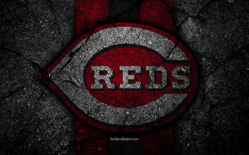 Cincinnati Reds, logotipo, MLB, beisebol papel de parede HD