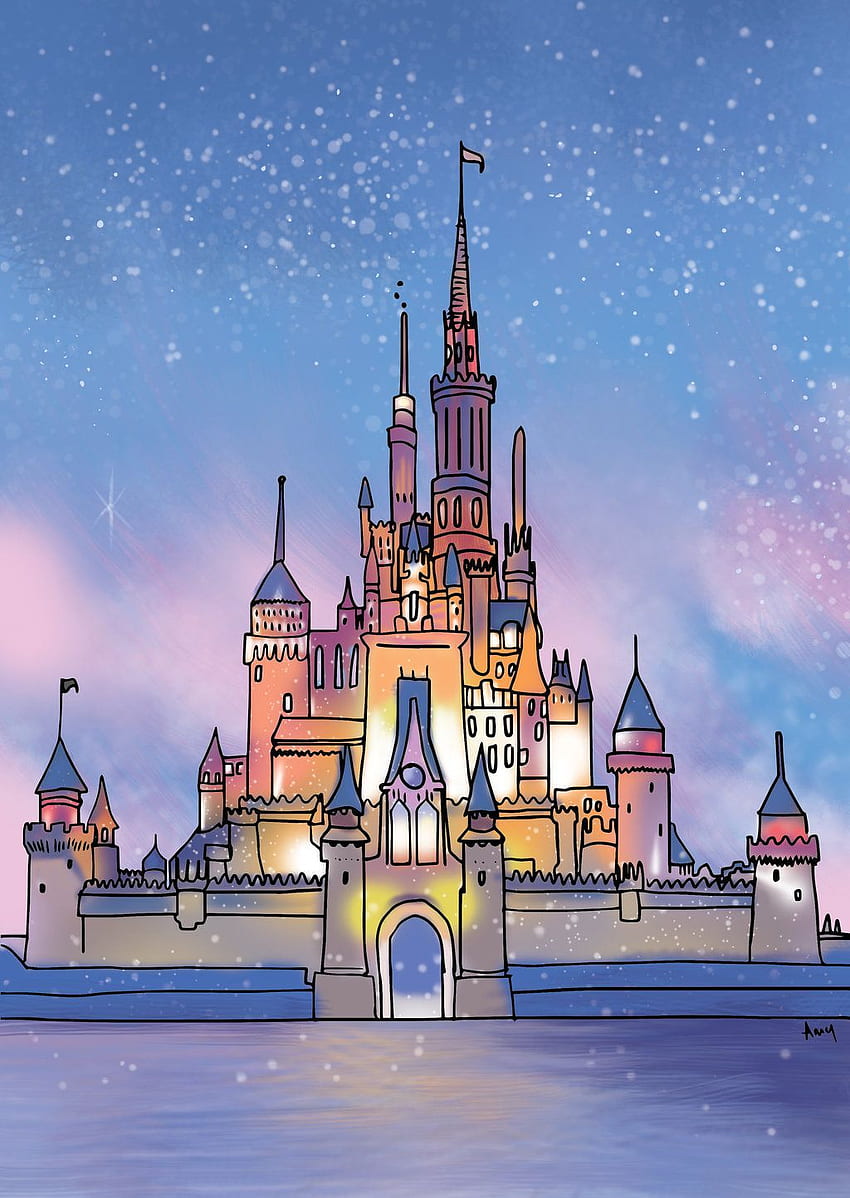 Disney castle cartoon HD wallpapers | Pxfuel