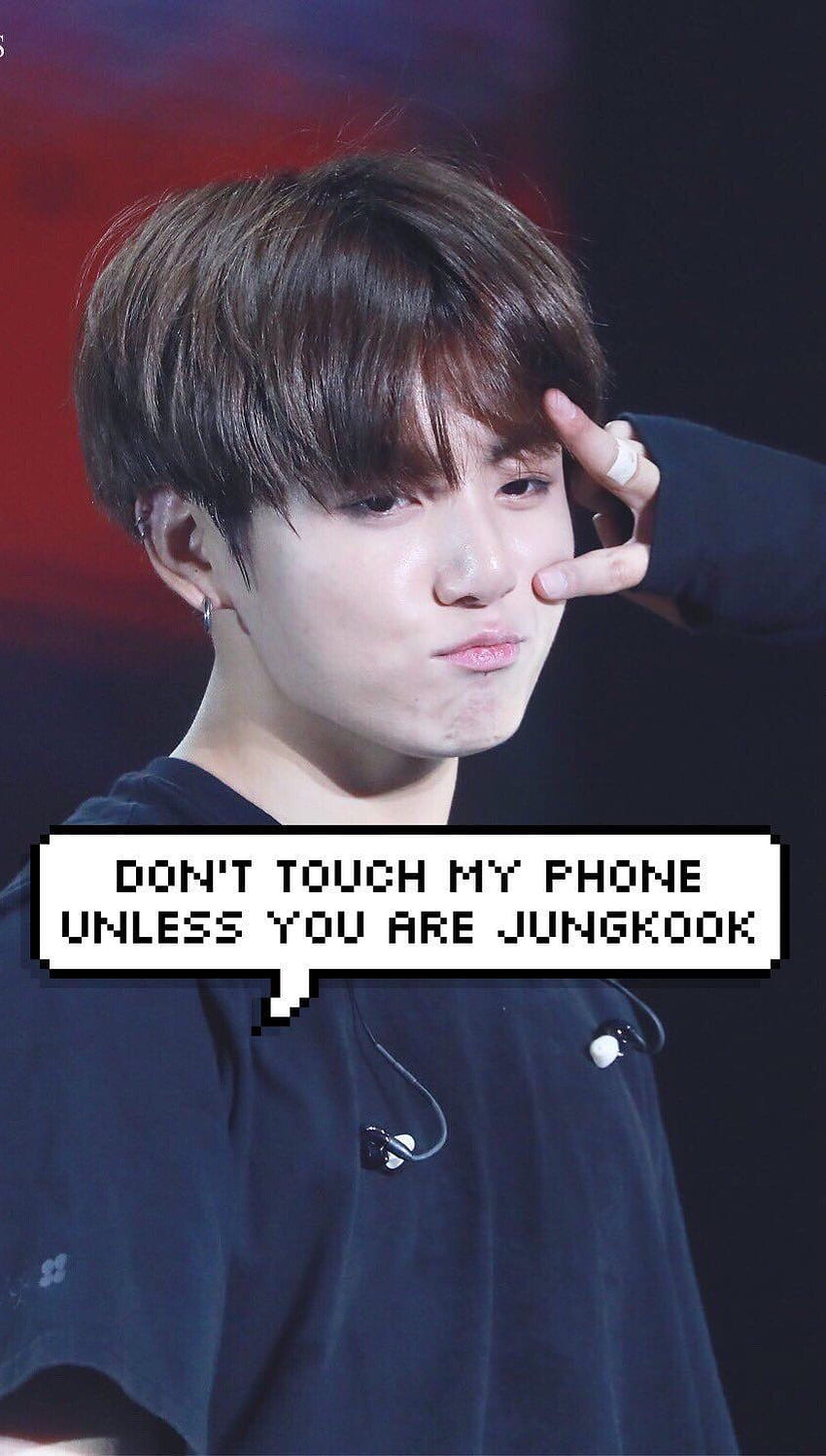 LOL You're Not Jung Kook, Bts Don't Touch My Phone HD phone wallpaper