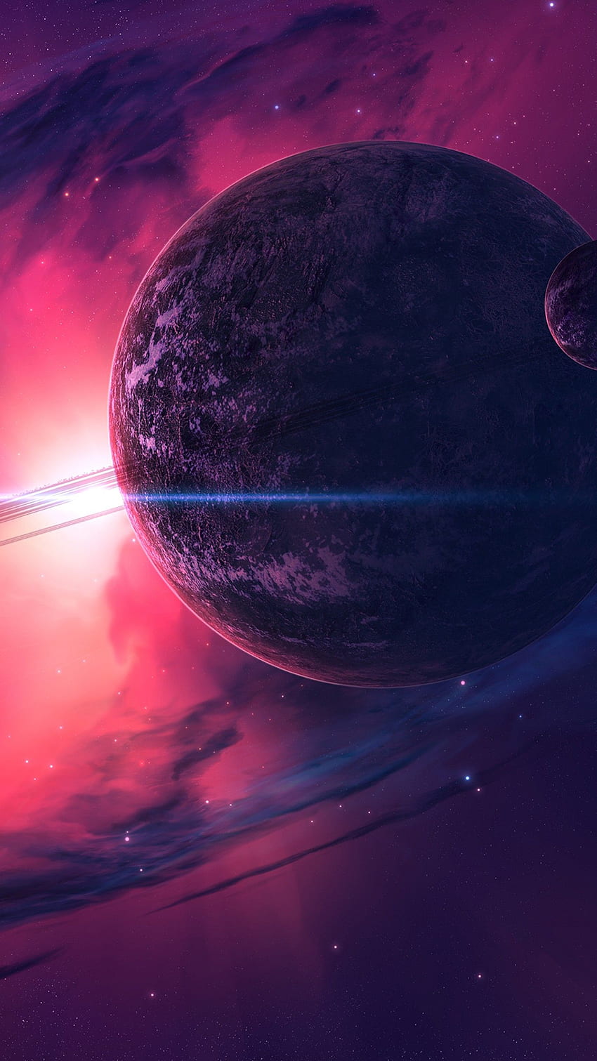 Planets, Astronomy, Pink, Nebula, , Space,. for iPhone, Android, Mobile and HD phone wallpaper