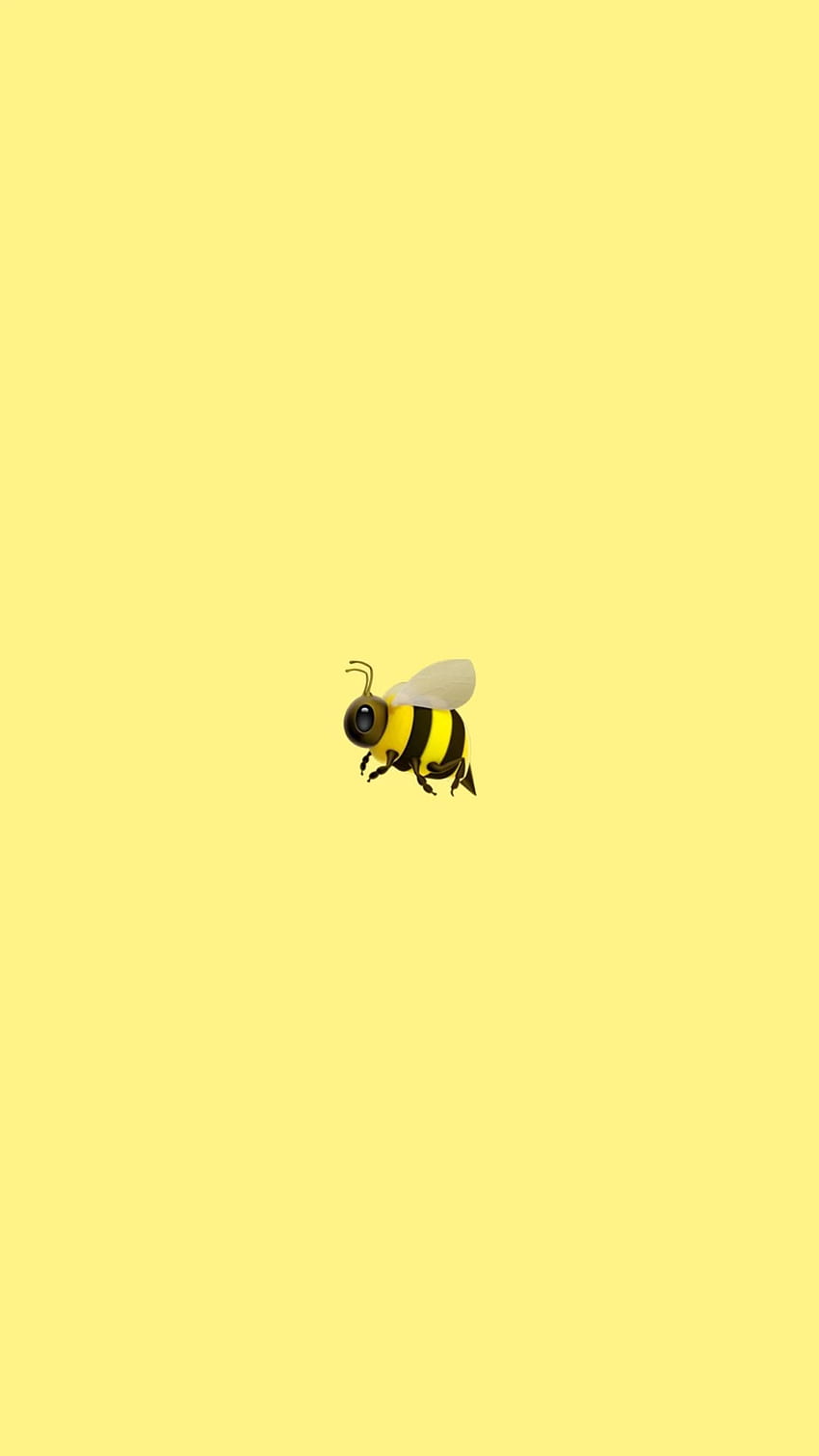 Abeja linda en 2019. de iPhone, miel amarilla fondo de pantalla del teléfono