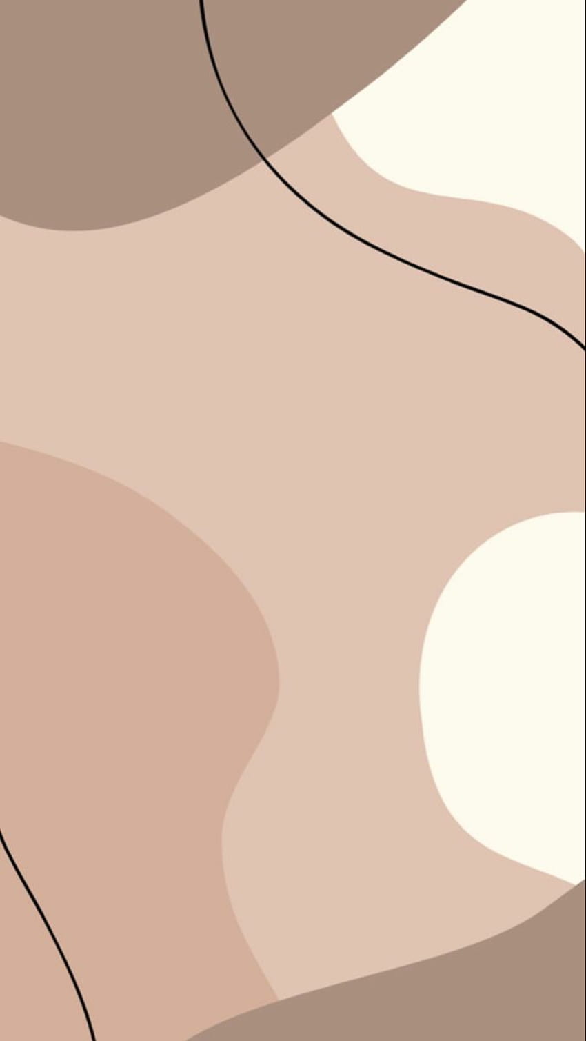 Para Móvil. iPhone tumblr estético, Diseño abstracto, Teléfono boho, Teléfono estético beige fondo de pantalla del teléfono