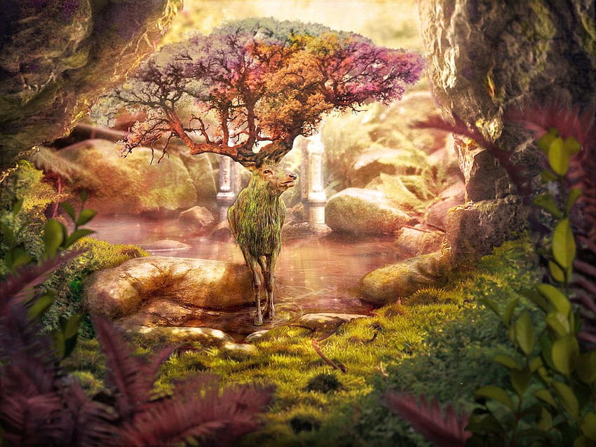 Forest Spirit , Artistic, HQ Forest Spirit . 2019, Spirit Tree HD wallpaper