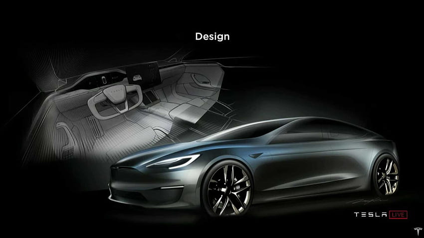 Sprawdź najciekawsze elementy wnętrza Tesli Model S w kratę Tapeta HD