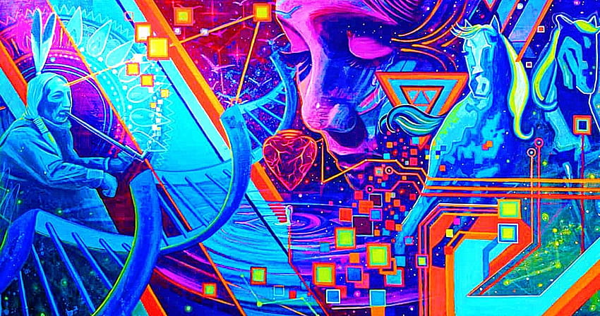 B_lated on Sacred Geo. Visionary art, Graffiti, Wall art HD wallpaper