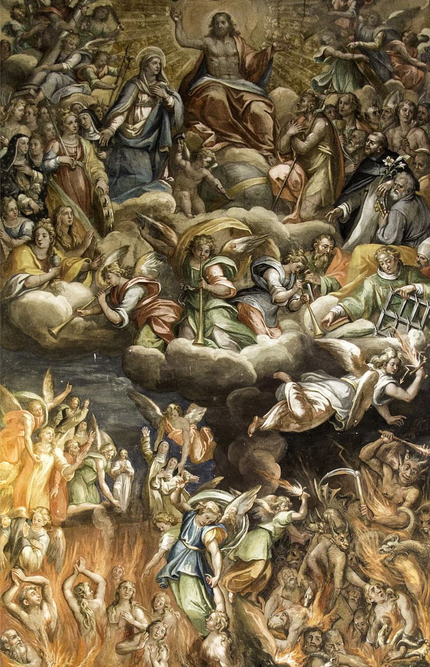 The Last Judgement. Biblical art, Christian artwork, Painting HD phone wallpaper