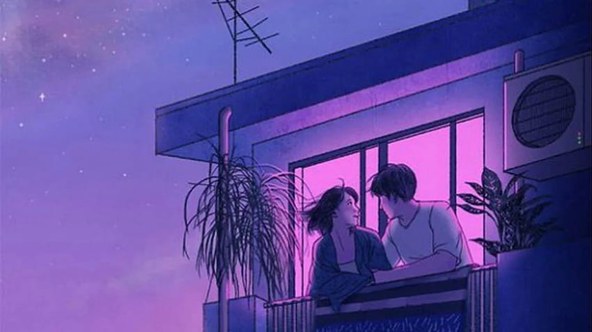 Your smile is my most favorite thing in this world. lofi hip hop. Cute couple art, Illustration, Aesthetic art, Lofi Couple HD wallpaper