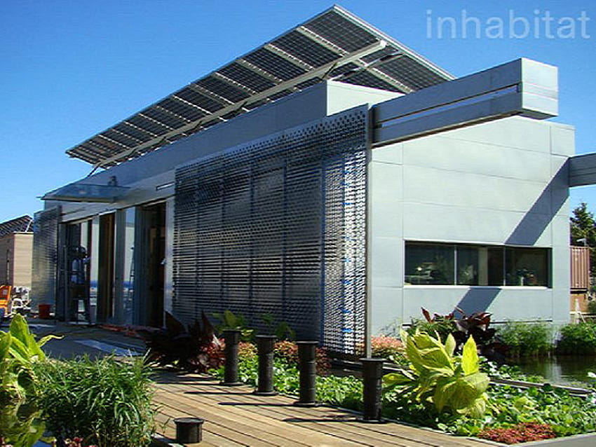 dom słoneczny, ekologia, zieleń, dom Tapeta HD
