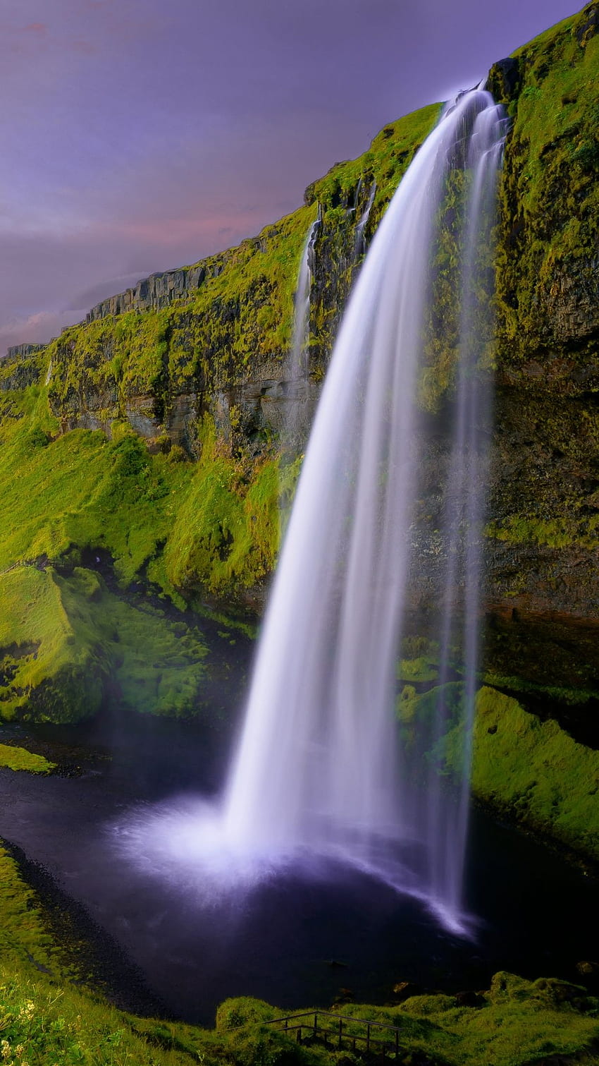 Waterfall Seljalandsfoss Iceland - [] HD phone wallpaper