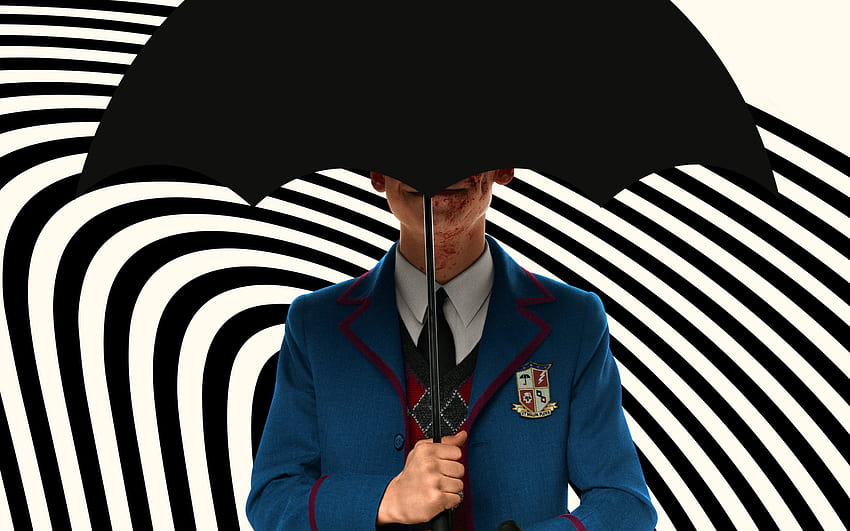 Número cinco Resolución de la temporada 2 de The Umbrella Academy, y logotipo de The Umbrella Academy fondo de pantalla